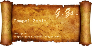 Gampel Zsolt névjegykártya