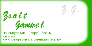zsolt gampel business card